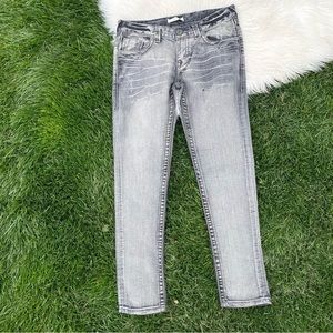 True Religion Limited Edition Gray Slim Jeans 32